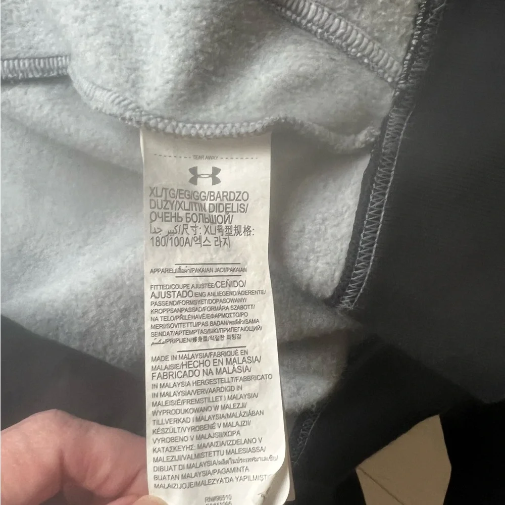 Under Armour Men’s Gray Zip Up Hoodie - Picture 9 of 9
